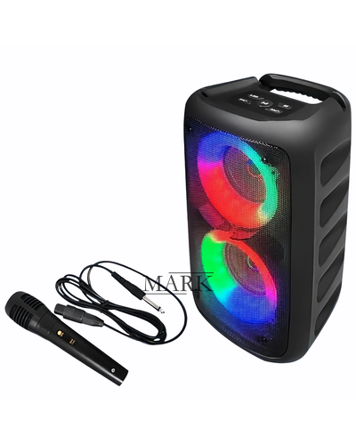 Портативный стереодинамик KTS-1265 с RGB-светом, TWS, USB, TF-карта с микрофоном, 10 Вт (SO-67)