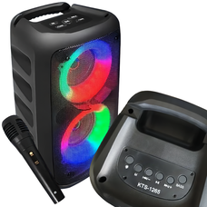 Портативный стереодинамик KTS-1265 с RGB-светом, TWS, USB, TF-карта с микрофоном, 10 Вт (SO-67)