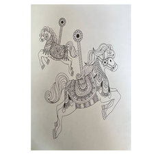 Альбом антистрес-розмальовка Beautiful Day, формат А5, 20,5×14 см, 8 сторінок