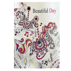 Альбом антистресс-раскраска Beautiful Day, формат А5, 20,5×14 см, 8 страниц