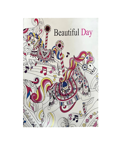 Альбом антистресс-раскраска Beautiful Day, формат А5, 20,5×14 см, 8 страниц
