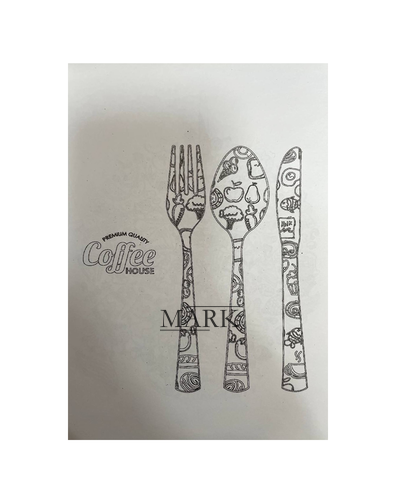 Альбом антистресс-раскраска Cafe, формат А5, 20,5×14 см, 8 страниц