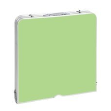 Туристичний розкладний стіл для пікніка з 2 стільцями складається у валізу Зелений