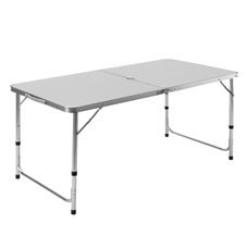 Туристичний розкладний стіл-чемодан для пікніка з парасолькою в комплекті 1,6 м Білий