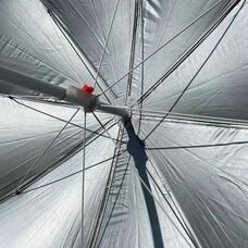 Туристичний розкладний стіл-чемодан для пікніка з парасолькою в комплекті 1,6 м Зелений