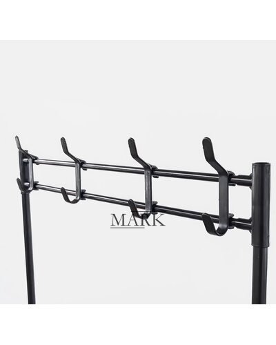 Металличческая вешалка для одежды с подставкой для обуви 2в1 New Simple Floor Clothese Rack на 4 полки (HA-326)