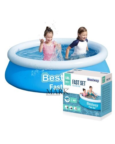 Надувной семейный бассейн Bestway 57392 Fast Set™ 183×51 см