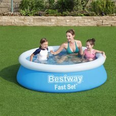 Надувний сімейний басейн Bestway 57392 Fast Set™ 183×51 см