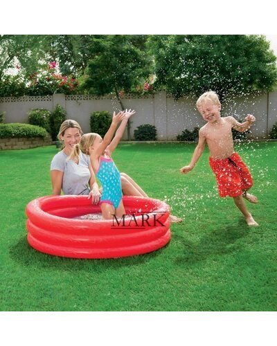 Детский надувной бассейн Bestway BW 122 х 25 см Красный/синий/зеленый 51025 (М+)