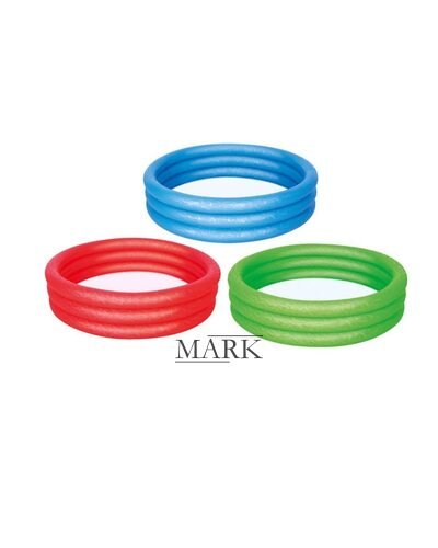 Детский надувной бассейн Bestway BW 122 х 25 см Красный/синий/зеленый 51025 (М+)