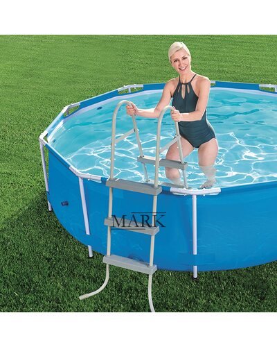 Лестница для бассейнов до 84см, 58430 BW Bestway, 2 ступеньки, без площадки (М+)