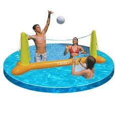Надувний волейбол Pool Volleyball Game | Набір Intex 56508 для гри на воді Волейбол 239х64х91см сітка і м'яч (М +)