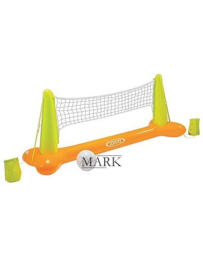 Надувной волейбол Pool Volleyball Game| Набор Intex 56508 для игры на воде Волейбол 239х64х91см сетка и мяч (М+)