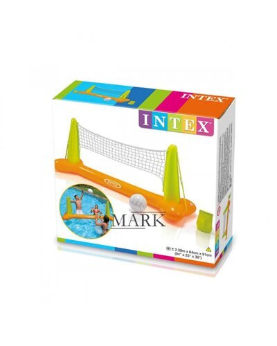 Надувной волейбол Pool Volleyball Game| Набор Intex 56508 для игры на воде Волейбол 239х64х91см сетка и мяч (М+)