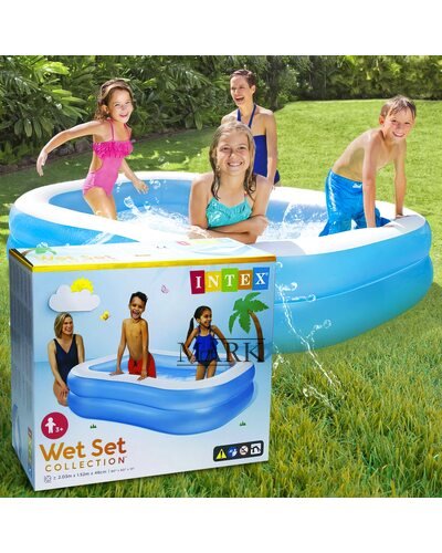 Детский надувной бассейн от 3 лет 203*152*48см "Семейный" Intex 57180 540л (IGR24)