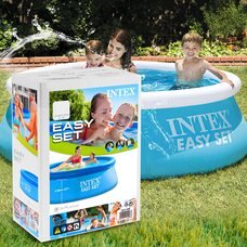 Надувний басейн 183*51см "Блакитна лагуна" Intex 28101 886л