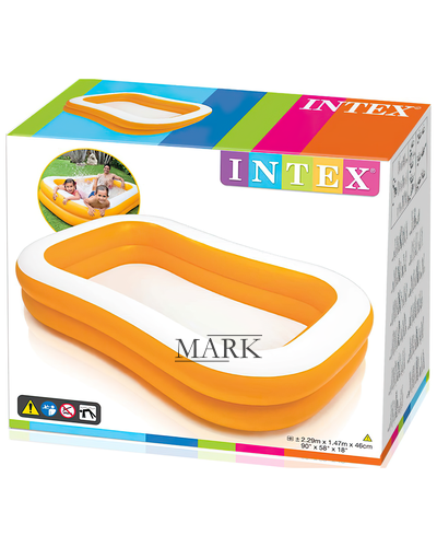 Детский надувной бассейн от 3 лет 229*147*45см "Мандарин" Intex 57181 600л (IGR24) Детский надувной бассейн от 3 лет 229*147*45см "Мандарин" Intex 57181 600л (IGR24)