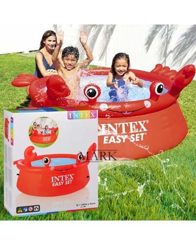 Детский надувной бассейн Intex 26100 "Crab Easy Set" 880л (IGR24)