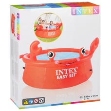 Дитячий надувний басейн Intex 26100 "Crab Easy Set" 880л (IGR24)