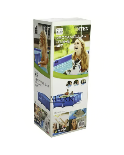 Каркасный семейный прямоугольный бассейн 6+лет Intex 28270 220*150*60см 1662л (IGR24)