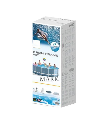 Каркасный семейный круглый бассейн 6+лет Intex Prism Frame Pool 26700 305*76см 4485л (IGR24)