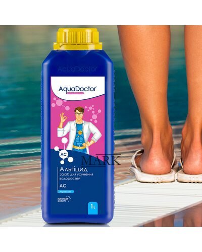 Жидкая химия для бассейнов против водорослей и зелени AquaDoctor AC 1л (LM)