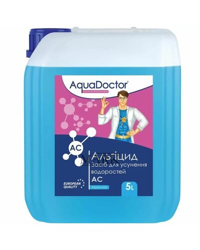 Жидкая химия для бассейнов против водорослей и зелени AquaDoctor AC-5 5л (LM) Жидкая химия для бассейнов против водорослей и зелени AquaDoctor AC-5 5л (LM)