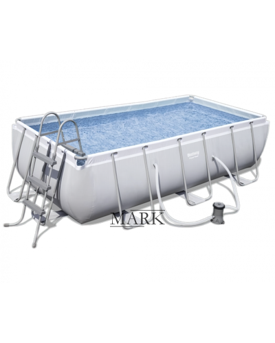 Каркасный семейный прямоугольный бассейн с насосом-фильтром и лестницей в комплекте BestWay 56671 11532л (IGR24)
