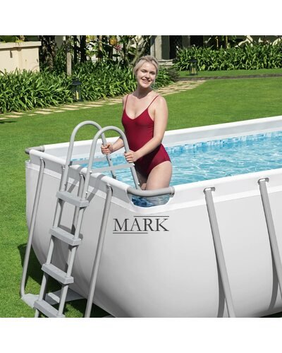 Каркасный семейный прямоугольный бассейн тент-крышка в комплекте BestWay 56465 14812 л (IGR24)