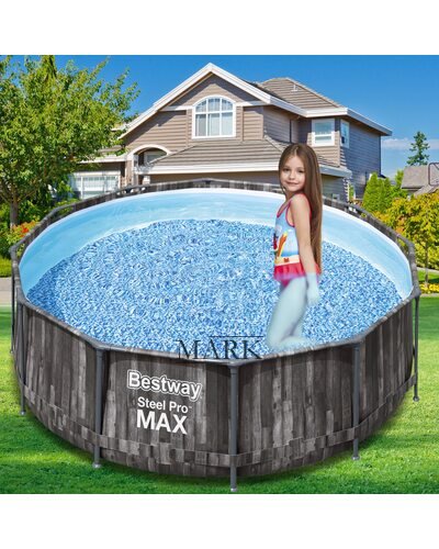 Круглый каркасный бассейн с картриджным насосом-фильтром в комплекте  BESTWAY 5614х 9150 л (LM)