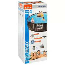 Круглий каркасний басейн із картриджним насосом-фільтром у комплекті BESTWAY 5614х 9150 л (LM)