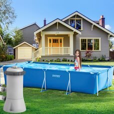 Каркасний сімейний прямокутний басейн Intex "Mini Frame Pool" 28274 7127л