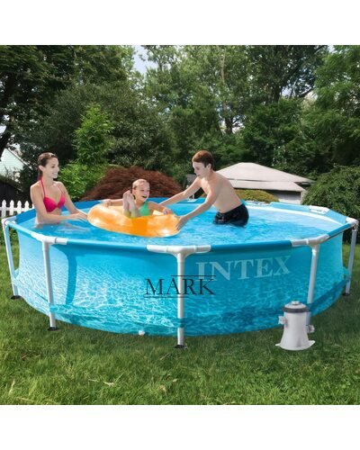 Каркасный бассейн с фильтром в комплекте Intex 28208 "Морской принт" 305 x 76 см (AT)