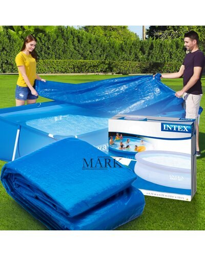 Защитная подстилка-тент под бассейн диаметром от 244 до 457 см Intex 28048 (AT)