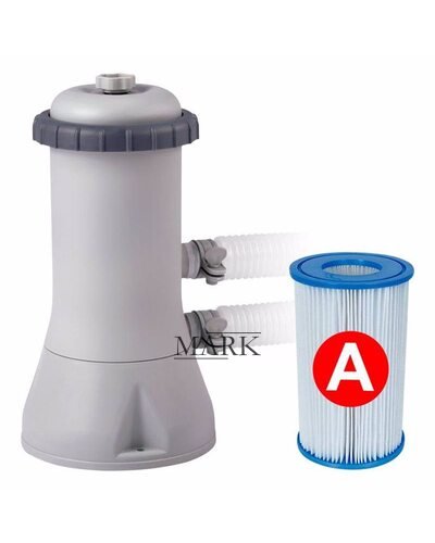 Каркасный бассейн Intex 28242  в комплекте картриджный фильтр-насос 3 785 л/ч, лестница, тент, подстилка