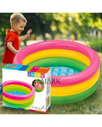 Детский надувной бассейн INTEX 57107 "Радуга" 28 л
