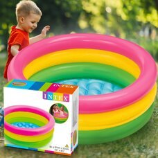 Дитячий надувний басейн INTEX 58924 "Веселка" 56 л