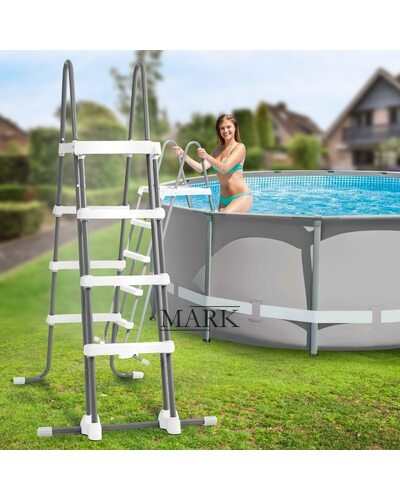 Лестница с платформой и съемными ступеньками для бассейна Intex 28077 136 см