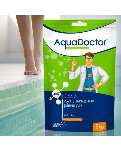 Средство для снижения уровня pH в бассейне Aquadoctor pH Minus 1 кг гранулы (AT)