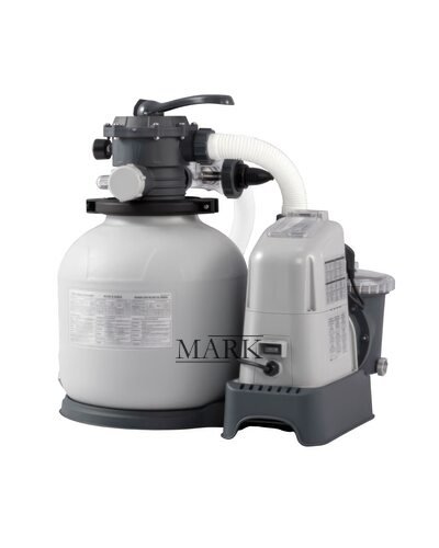 Каркасный бассейн лестница+ фильтр-насос+тент-крышка в комплекте INTEX 26374 975*488*132см 54368 л