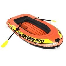 Полутораместная надувная лодка Intex Explorer Pro 300 Set 58358 Оранжевая (10-104-58358)