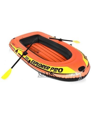 Полутораместная надувная лодка Intex Explorer Pro 300 Set 58358 Оранжевая (10-104-58358)