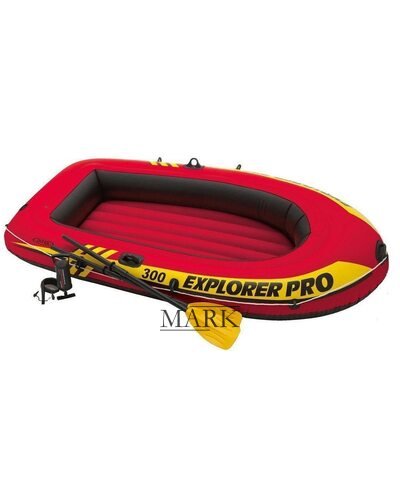 Полутораместная надувная лодка Intex Explorer Pro 300 Set 58358 Оранжевая (10-104-58358)