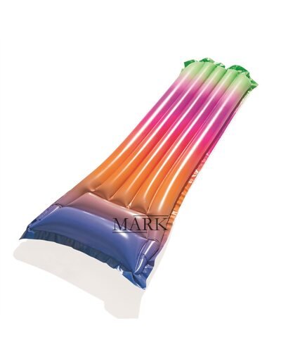 Пляжный Надувной Матрас  Bestway, BW, Радуга 44041 183-69см, ремкомплект, 2цвета, в коробке. (М+)