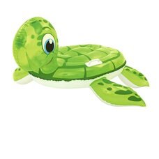 Матрац для купання | Дитячий надувний пліт Черепаха BW Bestway 41041 140-140см, з ручками, в коробці (М +)