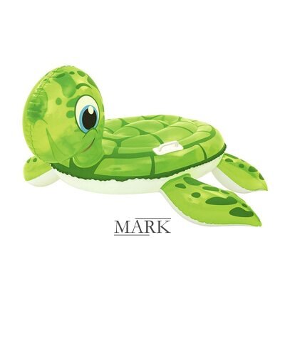 Матрас для купания | Детский надувной плотик Черепаха BW Bestway 41041 140-140см, с ручками, в коробке (М+)