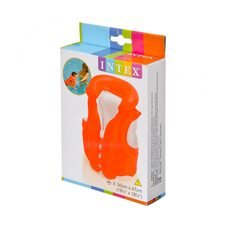 Дитячий надувний жилет INTEX 58671 для плавання 50х47 см, червоний (М +)