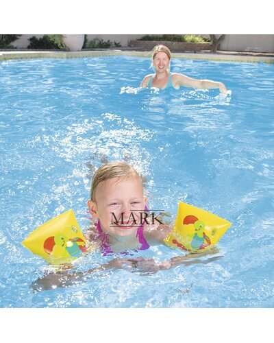 Детские Нарукавники для плавания Bestway 32043 Черепаха, 23 х 15 см (М+)