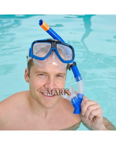 Трубка для плавания Intex 55928 с клапаном 3 цвета (М+) Трубка для плавания Intex 55928 с клапаном 3 цвета (М+)