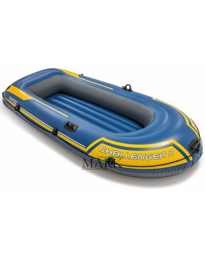 Двухместная Надувная лодка Intex Challenger 2 Set 68367 комплект, весла, насос (М+)